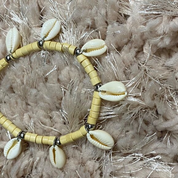 Boho Anklet Chain Shell Tassel Pendant Beaded Women’s‎ - Picture 3 of 5